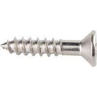 Wickes Stainless Steel Wood Screws - 5 x 25mm - Pack of 50