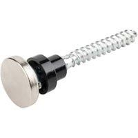 Wickes Satin Nickel Mirror Screws - 4 x 30 mm - Pack of 10