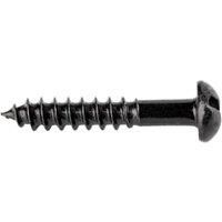 Wickes Black Japanned Wood Screws - 4 x 25mm - Pack of 25
