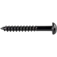 Wickes Black Japanned Wood Screws - 5 x 40mm - Pack of 25