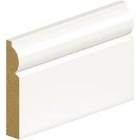 Wickes Torus Fully Finished White Skirting - 18 x 119 x 2400mm - Pack of 4