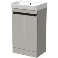 Wickes Easton Pebble Grey Vanity Unit - 800 x 500mm