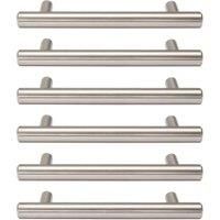 T Bar Polished Chrome Cabinet Handle - 135mm - Pack of 6