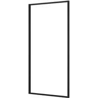 Nexa By Merlyn 8mm Black Framed Fixed Square Panel Bath Screen - 1500 x 800mm