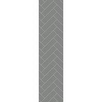 Multipanel Hydrolock Dust Grey Herringbone Tile Effect Shower Panel - 2400 x 598 x 11mm