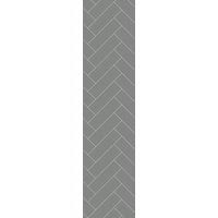 Multipanel Hydrolock Dust Grey Herringbone Tile Effect Shower Panel - 2400 x 598 x 11mm