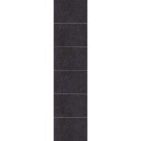 Multipanel Hydrolock Black Mineral Tile Effect Shower Panel - 2400 x 598 x 11mm