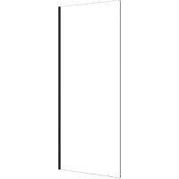 Nexa By Merlyn 8mm Black Frameless Wet Room Shower Screen Only - 2000 x 500mm