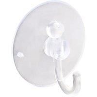 Wickes Clear 40mm Suction Hooks - Pack of 5