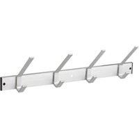 Wickes 4 Utility Coat Hooks on Satin Aluminium Rail