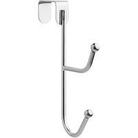 Wickes 2 Polished Chrome Over the Door Ball End Hooks
