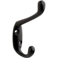 Wickes Hat & Coat Hook - Matt Black
