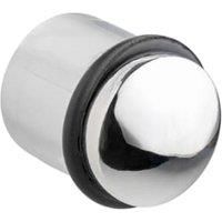 Wickes Cylinder Door Stop - Polished Chrome