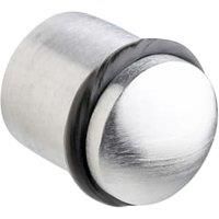 Wickes Cylinder Door Stop - Satin Chrome