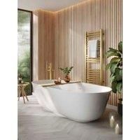 Naturepanel Hydrolock Bleached Cuneo Oak Laminate Slat Wall Panelling - 2400 x 598 x 11mm