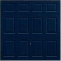 Garador Beaumont Panelled Framed Retractable Garage Door - Steel Blue - 2134 x 1981mm