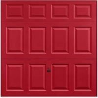 Garador Beaumont Panelled Framed Retractable Garage Door - Ruby Red - 2286 x 1981mm