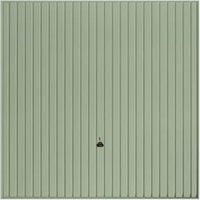 Garador Carlton Vertical Framed Canopy Garage Door - Chartwell Green - 2438 x 1981mm