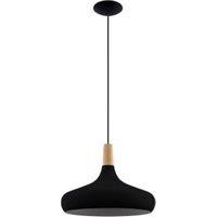 Eglo Sabinar Large Single Pendant Light - Black
