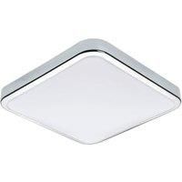 Eglo Manilva 1 LED Square Wall Light - White / Chrome