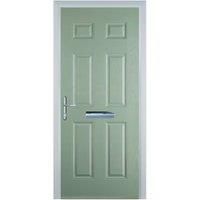 Door-Stop 6 Panel Chartwell Green Right Hand Composite Door - 840 x 2100mm