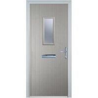 Door-Stop 1 Square Agate Grey Left Hand Composite Door - 840 x 2100mm
