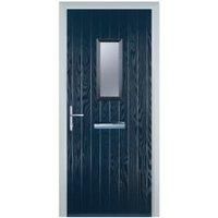 Door-Stop 1 Square Blue Right Hand Composite Door - 840 x 2100mm