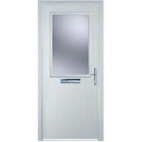 Door-Stop Cottage Half Glazed White Left Hand Composite Door - 920 x 2100mm