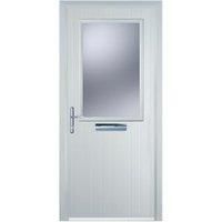 Door-Stop Cottage Half Glazed White Right Hand Composite Door - 920 x 2100mm