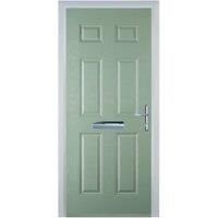 Door-Stop 6 Panel Chartwell Green Left Hand Composite Door - 840 x 2100mm