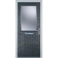 Door-Stop Cottage Half Glazed Anthracite Grey Left Hand Composite Door - 920 x 2100mm