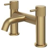 Melbury Pro Deck Mounted Bath Filler Tap - Brushed Brass