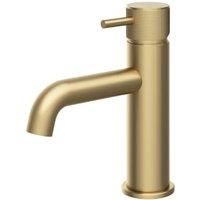 Melbury Pro Mono Basin Mixer Tap - Brushed Brass