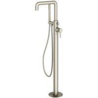 Melbury Pro Floor Standing Bath Shower Mixer - Brushed Nickel