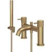 Melbury Pro Deck Mounted Bath Shower Mixer - Brushed Brass