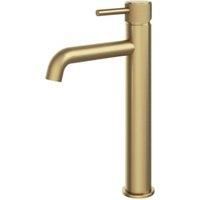 Melbury Pro Tall Mono Basin Mixer Tap - Brushed Brass