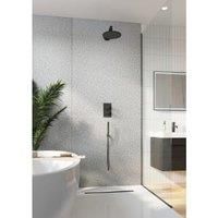 Corlea PVC Grey Terrazzo Single Shower Panel - 2400 x 1000mm