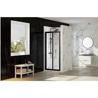 Nexa By Merlyn 6mm Framed Black Bi-Fold Shower Door Only - 1900 x 900mm