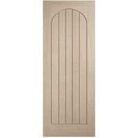 LPD Internal Mexicano Arched Square Top Pre-Finished Blonde Oak Solid Core Door - 686 x 1981mm