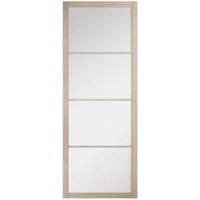 LPD Internal Soho Clear Glazed 4L Pre-Finished Blonde Oak Solid Core Door - 762 x 1981mm
