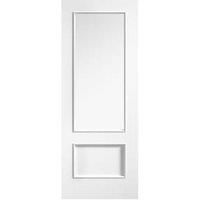 LPD Internal Murcia Clear Glazed Primed White Solid Core Door - 762 x 1981mm