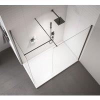 Nexa By Merlyn Matt Black T Bracket for 8mm Wetroom Screens & Connecting 2 Stabilising Bars