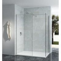 Nexa By Merlyn Chrome T Bracket for 8mm Wetroom Screens & Connecting 2 Stabilising Bars