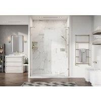 Roman Liberty 8mm Nickel Hinge Door Only for 2 In-line Panels & Recess Fitting - 2000 x 685mm
