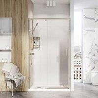 Roman Liberty 8mm RH Nickel Single Sliding Shower Door for Recess Fitting - 2000 x 1400mm