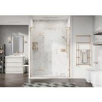 Roman Liberty 8mm Brushed Brass 2 In-line Panels Only for Recess Fitting - 2000 x 715mm