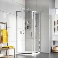 Roman Innov8 8mm Chrome Quadrant Single Door Shower Enclosure - 900 x 900mm