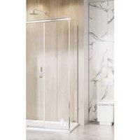 Roman Liberty 8mm Chrome Side Panel Only - 2000 x 900mm