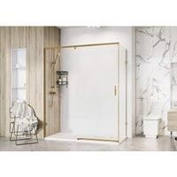 Roman Liberty 8mm Brushed Brass Side Panel Only - 800mm