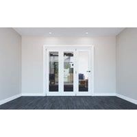 Rohden White Primed 1 Lite Internal Bi-Fold Door Set - 1904 x 2060mm